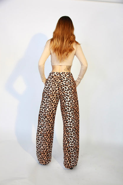 PANTALONE LUMINA FEMME LEOPARD