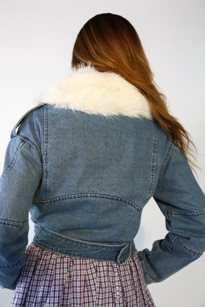 JEANS JACKET CON PELLICCIA