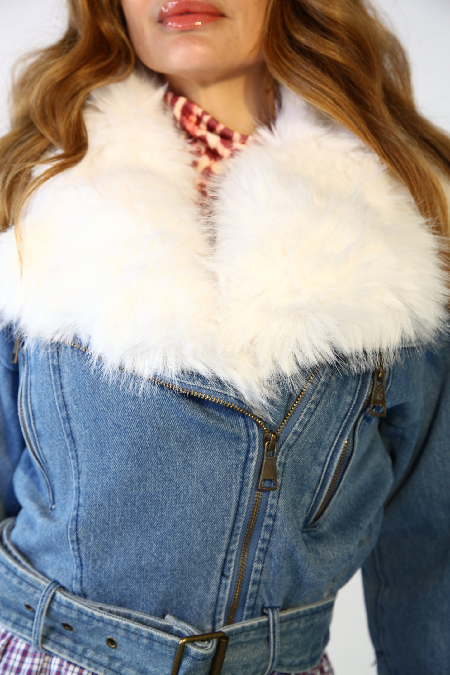 JEANS JACKET CON PELLICCIA