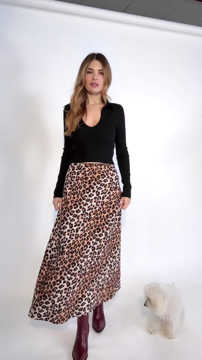 GONNA LUMINA FEMME LEOPARD